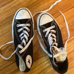 Black and White Hightop Converse